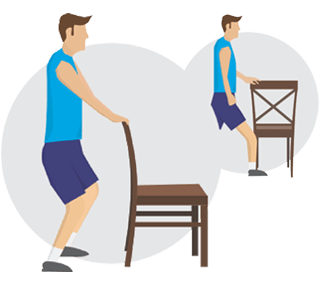 Infographie d'exercices pour les genoux